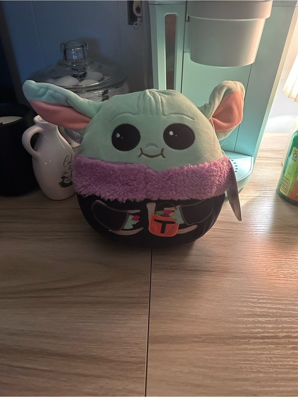 Squishmallows Baby Alien Plush in Mint Green with Pink Accents